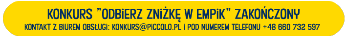 Konkurs 'Odbierz zniżkę w Empik' zakończony